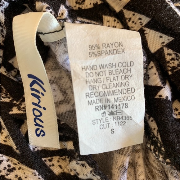 Kirious Long Maxi Black&White Printed Skirt NWOT Size S - Picture 4 of 5